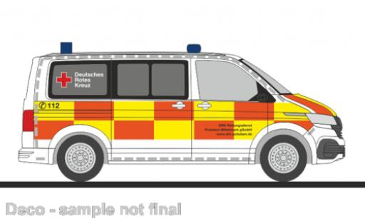 Diecast model cars Volkswagen T6 T6.1 .1 bus DRK services de secours Potsdam - Mittelmark 1/87 Rietze