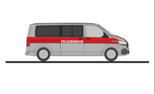 Diecast model cars Volkswagen T6 T6.1 .1 bus pompiers Hoyerswerda 1/87 Rietze