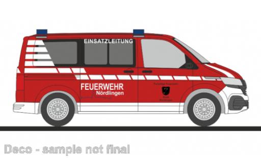 Diecast model cars Volkswagen T6 T6.1 .1 bus pompiers N&Atilde;&para;rdlingen 1/87 Rietze