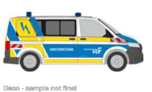 Diecast model cars Volkswagen T6 T6.1 .1 bus VGF Frankfurt Fahrstromtechnik 1/87 Rietze