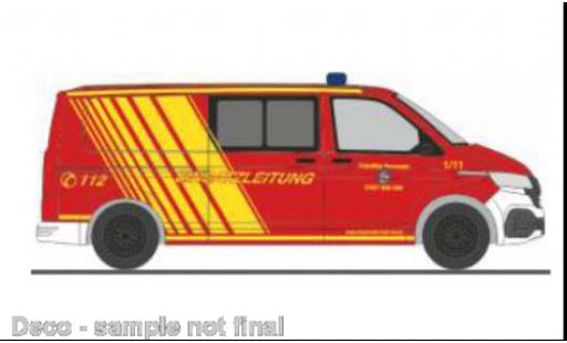 Diecast model cars Volkswagen T6 T6.1 .1 pompiers Bad Orb 1/87 Rietze