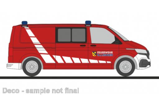 Diecast model cars Volkswagen T6 T6.1 .1 pompiers Illingen 1/87 Rietze