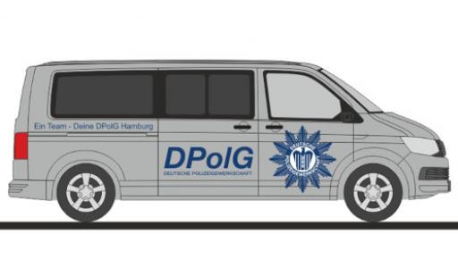 Diecast model cars Volkswagen T6 T6 bus DPolG Hamburg 1/87 Rietze