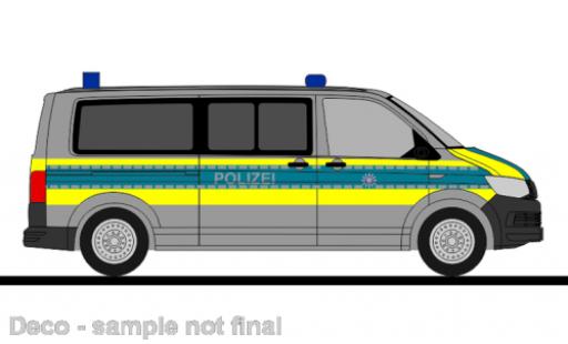 Diecast model cars Volkswagen T6 T6 bus police Th&Atilde;&frac14;ringen 1/87 Rietze