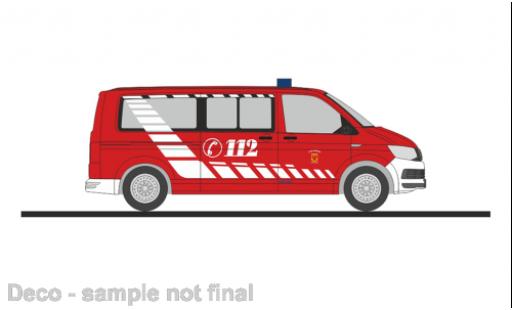 Diecast model cars Volkswagen T6 T6 bus pompiers Potsdam 1/87 Rietze
