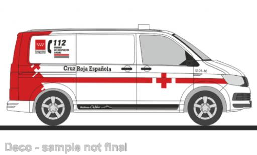 Diecast model cars Volkswagen T6 T6 fourgon Cruz Roja Espanola (E) 1/87 Rietze