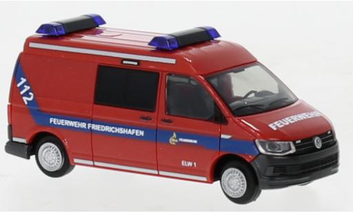 Diecast model cars Volkswagen T6 T6 pompiers Friedrichshafen 1/87 Rietze