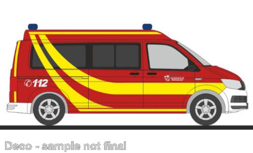 Diecast model cars Volkswagen T6 T6 pompiers Marktoberdorf 1/87 Rietze