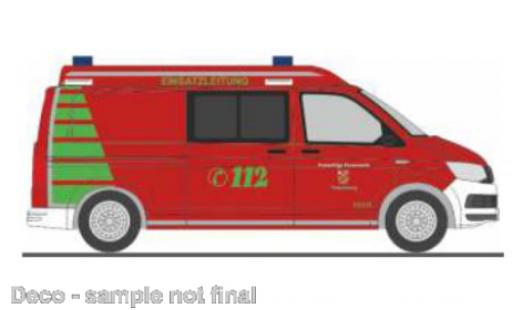 Diecast model cars Volkswagen T6 T6 pompiers Petersberg 1/87 Rietze