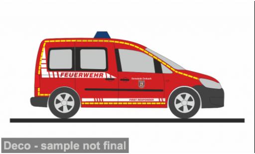 Diecast model cars Volkswagen Caddy Base 2011 FW Venusberg 1/87 Rietze