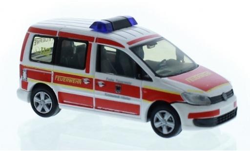 Diecast model cars Volkswagen Caddy Base Fire brigade H&Atilde;&para;xter 2011 1/87 Rietze