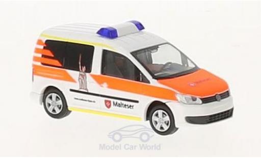 Diecast model cars Volkswagen Caddy Base Malteser Lippe 2011 1/87 Rietze