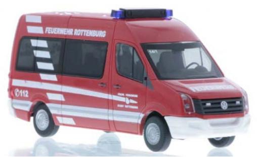 Diecast model cars Volkswagen Crafter Bus Fire brigade Rottenburg 2011 1/87 Rietze