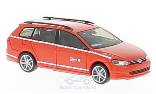 Diecast model cars Volkswagen Golf Variant 7 Berufsfire brigade Kiel 1/87 Rietze