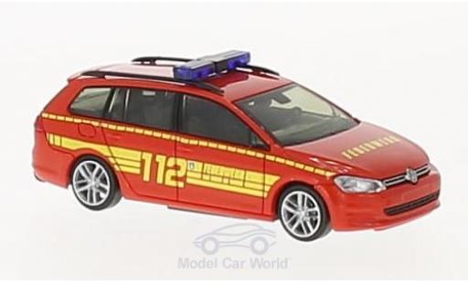 Diecast model cars Volkswagen Golf Variant 7 Fire brigade Bad Soden a. Taunus 1/87 Rietze