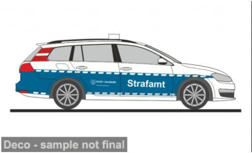 Diecast model cars Volkswagen Golf Variant 7 Strafamt Salzburg (A) 1/87 Rietze