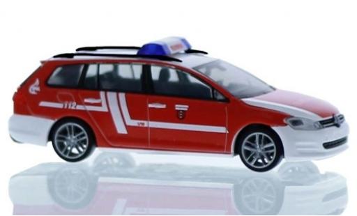 Diecast model cars Volkswagen Golf Variant VII Fire brigade Fellbach 1/87 Rietze