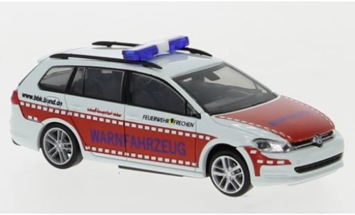 Diecast model cars Volkswagen Golf Variant VII Fire brigade Frechen - Warnfahrzeug 1/87 Rietze