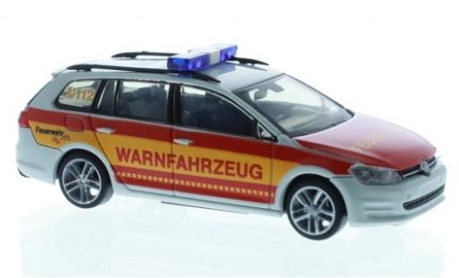 Diecast model cars Volkswagen Golf Variant VII Fire brigade H&Atilde;&frac14;rth Warnfahrzeug 1/87 Rietze