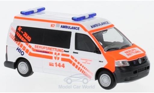 Diecast model cars Volkswagen T5 T5 Berufsrettung Wien (A) 2003 1/87 Rietze
