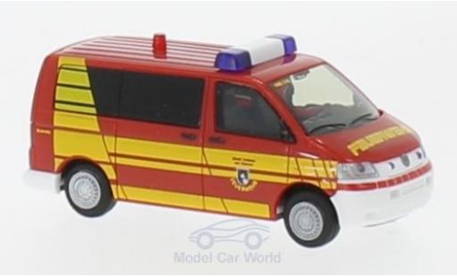Diecast model cars Volkswagen T5 T5 Bus Fire brigade Hofheim im Taunus 2003 1/87 Rietze