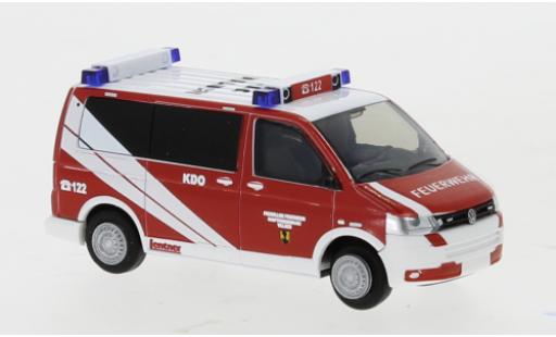 Diecast model cars Volkswagen T5 T5 GP Bus Fire brigade Villach 2010 1/87 Rietze