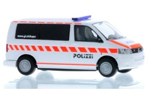 Diecast model cars Volkswagen T5 T5 GP Bus Kantonspolice Glarus 2010 1/87 Rietze