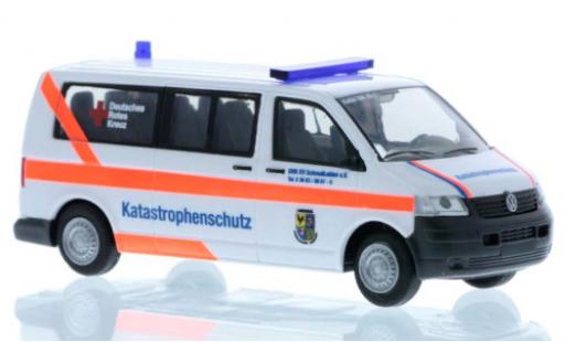 Diecast model cars Volkswagen T5 Base Bus Katastrophenschutz DRK Schmalkalden 1/87 Rietze