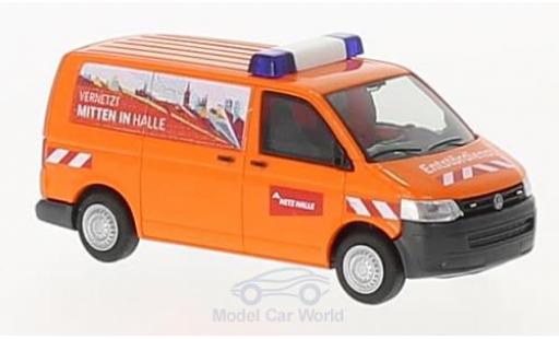 Diecast model cars Volkswagen T5 Base Entst&Atilde;&para;rungsdienst Gas - Netz Halle 1/87 Rietze