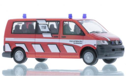 Diecast model cars Volkswagen T5 Base Fire brigade Bern (CH) 1/87 Rietze