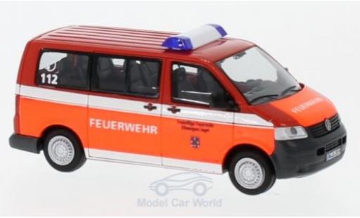 Diecast model cars Volkswagen T5 T5 Fire brigade Ellwangen 2003 1/87 Rietze
