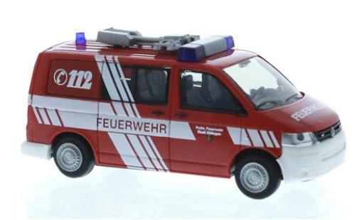 Diecast model cars Volkswagen T5 T5 GP Fire brigade Ettlingen 2010 1/87 Rietze