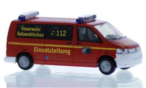 Diecast model cars Volkswagen T5 T5 GP Fire brigade Gelsenkirchen 2010 Le contr&Atilde;&acute;le op&Atilde;&copy;rationnel 1/87 Rietze