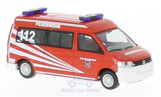 Diecast model cars Volkswagen T5 T5 GP Fire brigade Koblenz 2010 1/87 Rietze