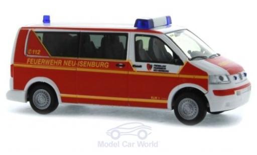 Diecast model cars Volkswagen T5 T5 Fire brigade Neu-Isenburg 2003 1/87 Rietze