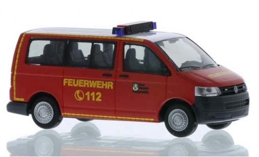 Diecast model cars Volkswagen T5 T5 GP Fire brigade Salzgitter 2010 1/87 Rietze