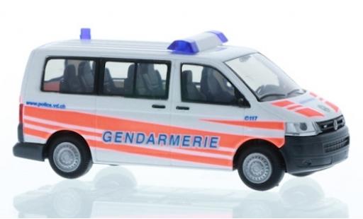 Diecast model cars Volkswagen T5 T5 GP Gendarmerie 2010 1/87 Rietze
