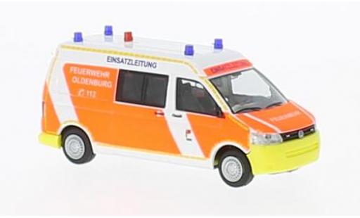 Diecast model cars Volkswagen T5 T5 GP Fire brigade Oldenburg 2010 1/87 Rietze