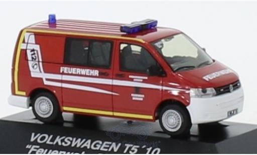 Diecast model cars Volkswagen T5 T5 GP Halbbus Fire brigade Dierdorf 2010 1/87 Rietze
