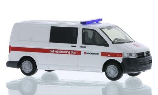 Diecast model cars Volkswagen T5 T5 GP Hamburger Hochbahn 2010 Betriebslenkung bus 1/87 Rietze