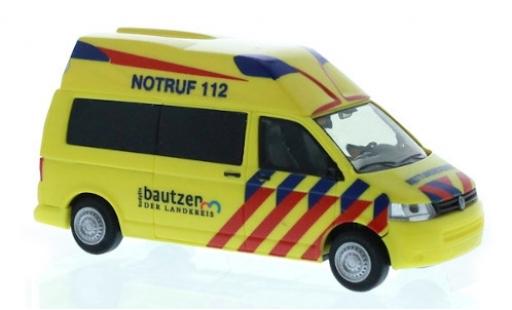 Diecast model cars Volkswagen T5 Base Hornis Silver Rettungsdienst Radeberg 1/87 Rietze
