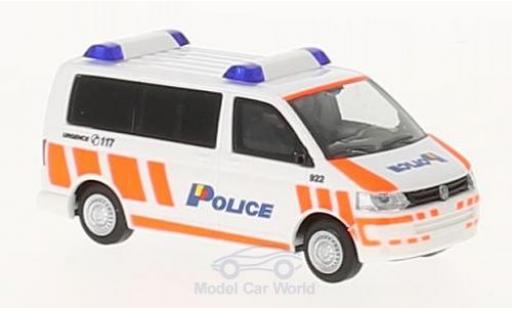 Diecast model cars Volkswagen T5 T5 GP Police Geneve (CH) 2010 1/87 Rietze
