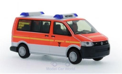 Diecast model cars Volkswagen T5 T5 GP Rettungsdienst BF Flensburg 2010 1/87 Rietze
