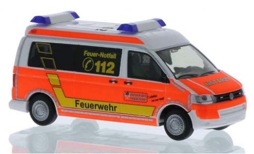 Diecast model cars Volkswagen T5 T5 GP RTW Fire brigade Remscheid 2010 1/87 Rietze