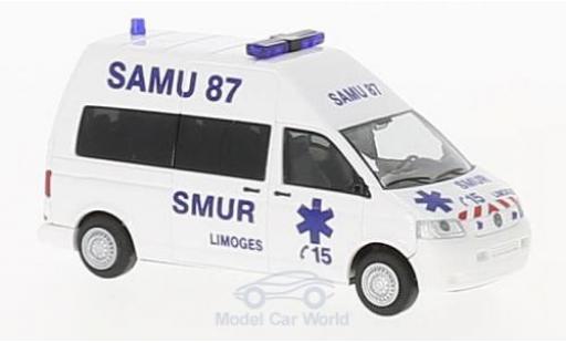 Diecast model cars Volkswagen T5 Base Samu 87 Limoges (FR) 1/87 Rietze