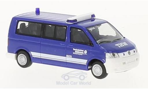 Diecast model cars Volkswagen T5 T5 THW OV Saarbr&Atilde;&frac14;cken 2003 1/87 Rietze
