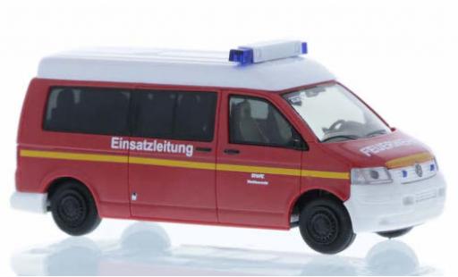 Diecast model cars Volkswagen T5 Base Werkfire brigade RWE Weisweiler 1/87 Rietze