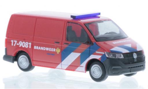 Diecast model cars Volkswagen T6 T6.1 .1 Bus Brandweer (NL) 1/87 Rietze