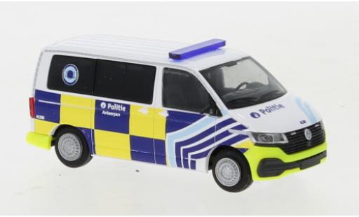 Diecast model cars Volkswagen T6 T6.1 .1 Bus Politie Antwerpen (B) 1/87 Rietze