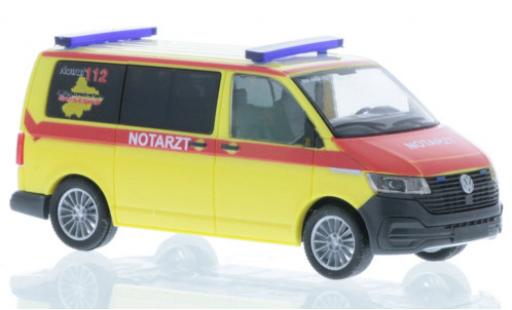 Diecast model cars Volkswagen T6 T6.1 .1 Bus Rettungszweckverband Chemnitz - Erzgebirge 1/87 Rietze